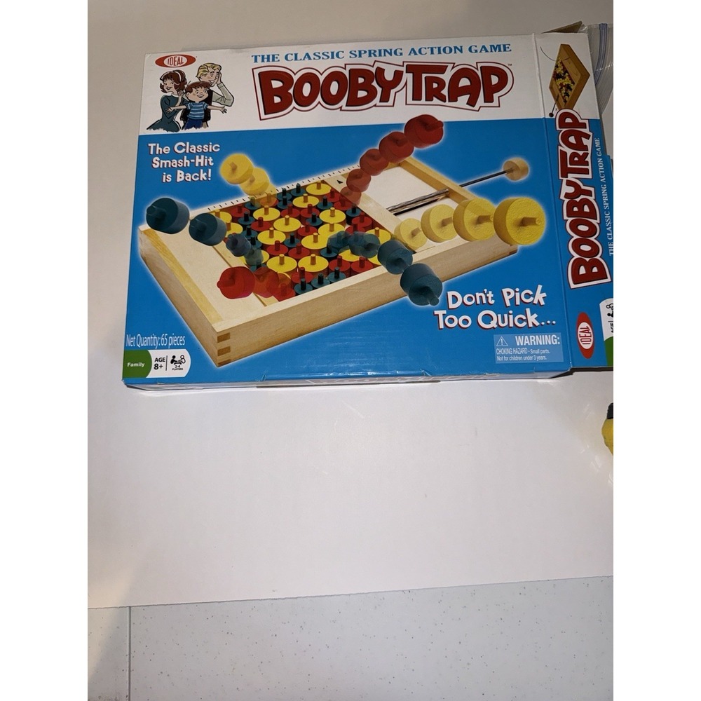 Parker Brothers  Wooden Booby-Trap Board Game